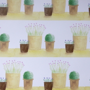 Plant Pots Wrapping Paper  